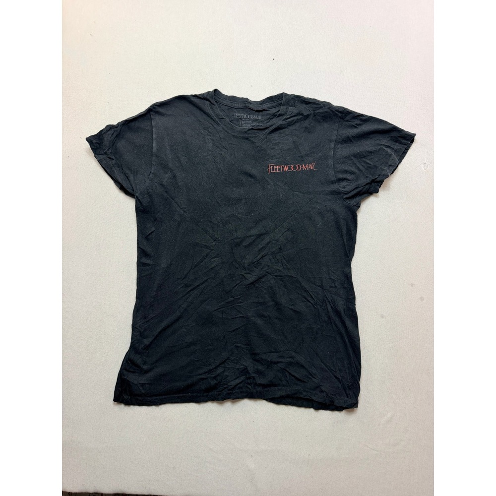 Fleetwood Mac Graphic T-Shirt Mens Medium Black Excellent On Tour Band Tee